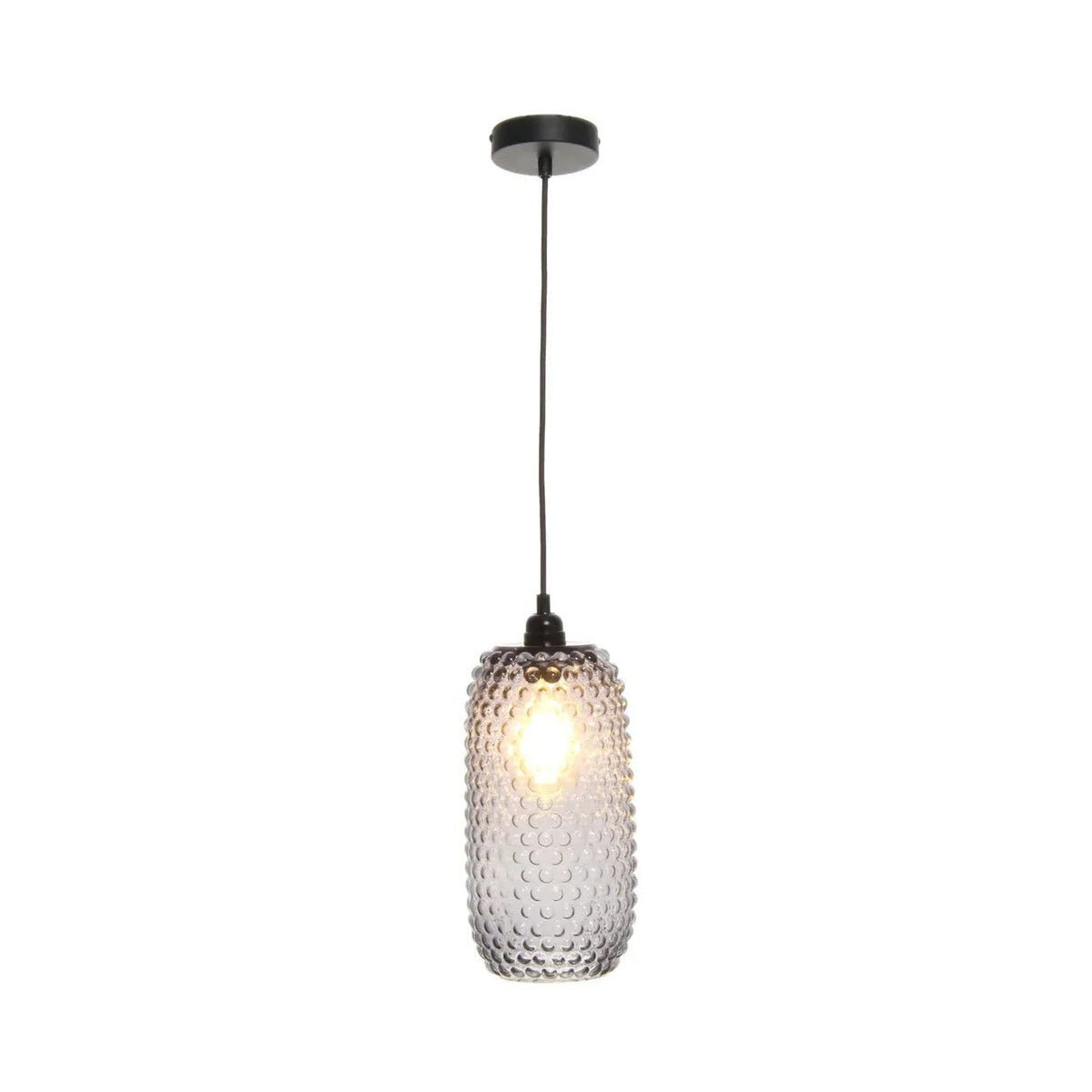 Hängelampe Glas - Schirm Retro - Struktur E27 - Fassung – Irina 125 | Kayoom - Esszett Luxury | Stilvolles Wohnen mit Charakter