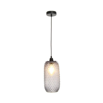 Hängelampe Glas - Schirm Retro - Struktur E27 - Fassung – Irina 125 | Kayoom - Esszett Luxury | Stilvolles Wohnen mit Charakter