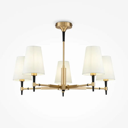 Deckenleuchte – Messing Finish, Metall Gehäuse, 5-flammig, Ø78 cm - Zaragoza | Maytoni image