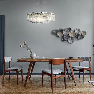 Pendelleuchte mit Chrom - Finish, asymmetrischem Design und 9 × G9 - Fassungen aus Edelstahl – Colline | Maytoni - Esszett Luxury | Stilvolles Wohnen mit Charakter