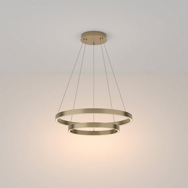 Pendelleuchte mit Messing - Finish, höhenverstellbar, integrierter LED 6100 lm, 3000 K – Rim | Maytoni - Esszett Luxury | Stilvolles Wohnen mit Charakter