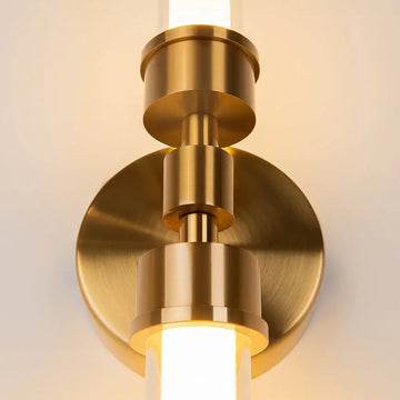 Wall Lamp with Brass Finish and Clear & White Glass Diffuser – Stelo | Maytoni