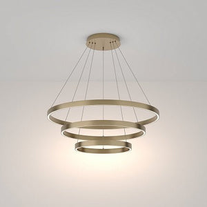 Pendelleuchte mit Messing - Finish, 800 mm Durchmesser, integrierter LED 115 W, 6100 lm, 4000 K, höhenverstellbar – Rim | Maytoni - Esszett Luxury | Stilvolles Wohnen mit Charakter
