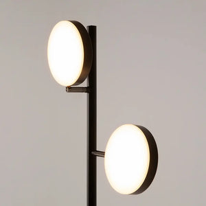 Floor Lamp Black Joint Design with Two Lights & White Frosted Diffuser & Integrated LED – MOD070FL‑L12B3K | Maytoni