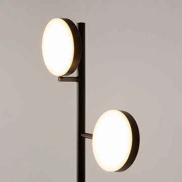 Floor Lamp Black Joint Design with Two Lights & White Frosted Diffuser & Integrated LED – MOD070FL‑L12B3K | Maytoni