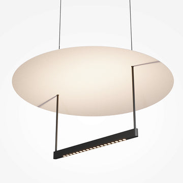 Pendelleuchte – Schwarzes Metall, Sanftes Reflexionslicht, 60 cm Schirm, 30 W, dimmbar - Ambience | Maytoni