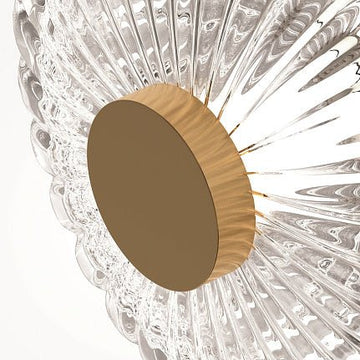 Tischleuchte Metallrahmen gold, gerillte Glaskugeln & integriertes LED – Amulet | Maytoni - Esszett Luxury | Stilvolles Wohnen mit Charakter