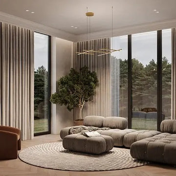 Metal Pendant Light in Satin Brass Finish Modern Design & Integrated LED – Radiance | Maytoni