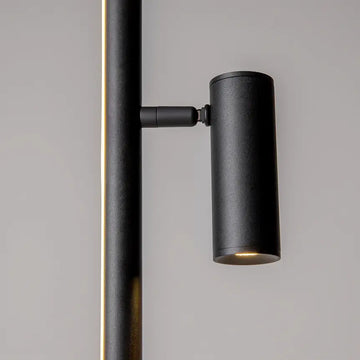 Floor Lamp Metal Frame Crystal Shades & Chrome Finish - Thin | Maytoni