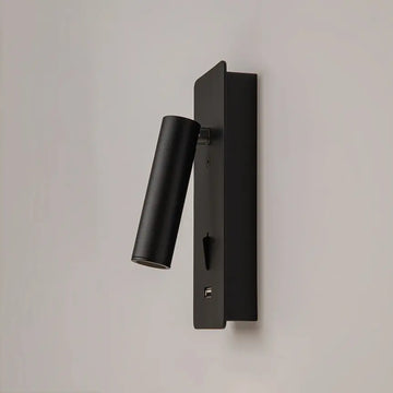 Wall lamp Black aluminum housing with USB port and LED lighting – Mirax | Maytoni