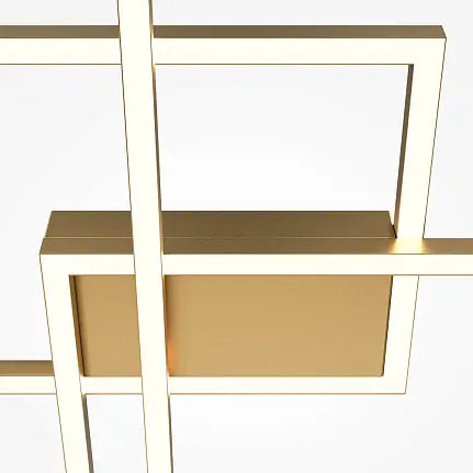 Deckenleuchte – Goldfarbenes Aluminium, 78 W Leistung, IP20 Schutzart, 78 cm Breite - Rida | Maytoni