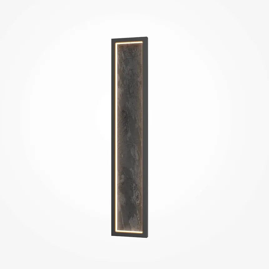 Black Wall Light, Metal Frame, Natural Stone Accent, Integrated 70W LED 3000K – Orign | Maytoni