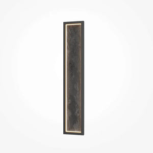 Black Wall Light, Metal Frame, Natural Stone Accent, Integrated 70W LED 3000K – Orign | Maytoni