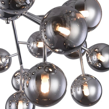 Ceiling lamp chrome-plated smoked mirror glass 20×G9 – MOD545PL-20CH | Maytoni