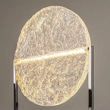 Chrome Table Lamp, Decorative Clear Glass & Integrated LED – Mangata | Maytoni