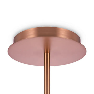 Nickel metal chandelier Satin glass Height adjustable - Erich | Maytoni