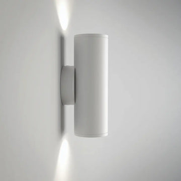 Wandleuchte – Weißes Aluminium, 2× GU10 Fassung, 10 W Leistung, 15 cm Höhe - Focus S | Maytoni