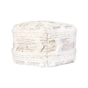 Pouf mit Fransen, Quasten & Boho - Struktur – Bohist 425 | Kayoom - Esszett Luxury | Stilvolles Wohnen mit Charakter