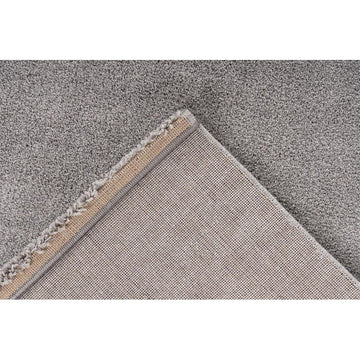 Teppich – Grau Farbe, Kurzflor Material, Weiche Haptik, 170 cm - Nila 125 | Kayoom