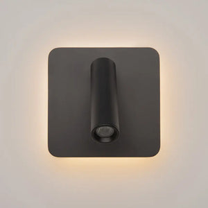 Wandleuchte – Schwarzes Aluminium, IP20 Schutz, Warmweiß, 13 cm Höhe - Ios 176 | Maytoni