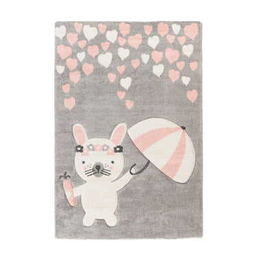 Teppich – Rosa Farbe, Kinder Muster, Pflegeleicht Material, 150 cm - Australia Clermont | Kayoom
