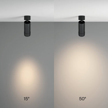 Deckenleuchte Schwarzes Aluminium LED Einstellbarer Abstrahlwinkel 15°–50° – Focus Zoom | Maytoni - Esszett Luxury | Stilvolles Wohnen mit Charakter