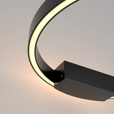Wandleuchte mit schwarzem Aluminiumring und weißem Acryl - Diffusor – Rim | Maytoni - Esszett Luxury | Stilvolles Wohnen mit Charakter