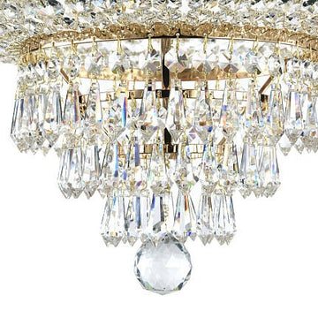 Kronleuchter Antikgold Metall & Kristallrahmen 18‑Flammig E27‑Sockel – Palace | Maytoni - Esszett Luxury | Stilvolles Wohnen mit Charakter