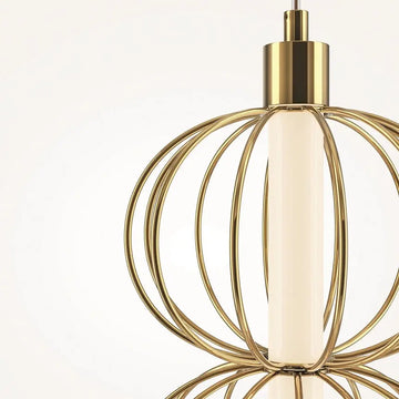 Gold Wall Sconce, Metal Frame, Dome Shade, 10W LED 3000K – Golden Cage | Maytoni