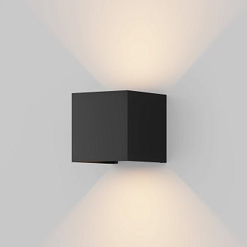 Fassadenbeleuchtung Schwarzer Metallwürfel LED 6 W 3000 K IP54 – Fulton | Maytoni - Esszett Luxury | Stilvolles Wohnen mit Charakter