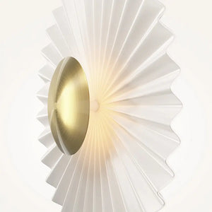 Wall light Brushed brass, glass shade, integrated LED - Fiore | Maytoni