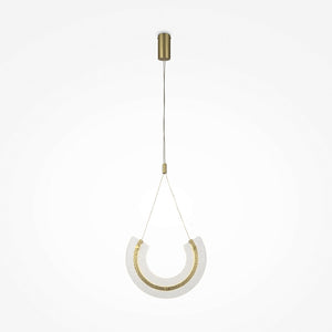 Pendelleuchte – Goldfarbenes Aluminium und Glas, 10 W Leistung, Warmweiß, 186 cm Höhe - Maya | Maytoni