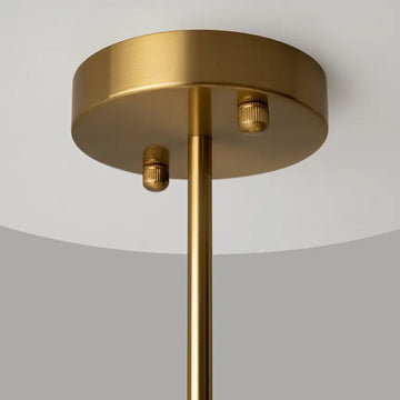 Fortano | Maytoni - Chandelier Metal in Black and Brass, Six White Cylindrical Glass Shades, E27 Sockets