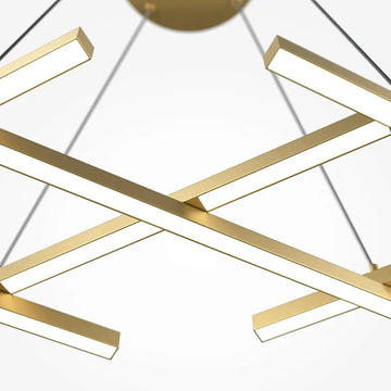 Pendelleuchte – Messingfarbenes Aluminium, 40 W Leistung, 307,0 cm Höhe - Halo | Maytoni