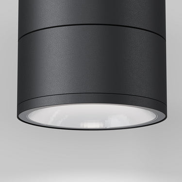 Deckenleuchte – Metall-Glas-Gehäuse, Graphitoberfläche, 12 Watt Leistung, 108 mm Höhe - Spin | Maytoni