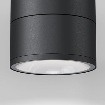 Deckenleuchte – Graphitschwarzes Metall mit Glas, 12 W LED, Warmweiß, 10,8 cm Höhe - Spin | Maytoni