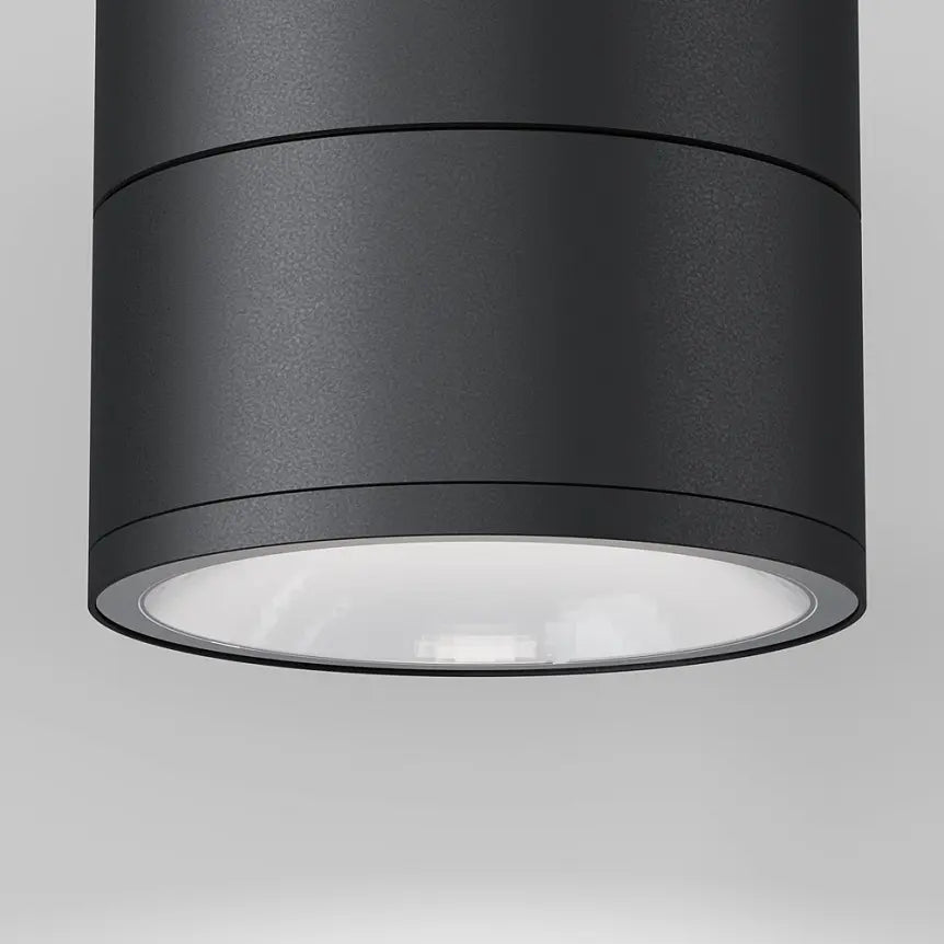 Deckenleuchte – Graphitschwarzes Metall mit Glas, 12 W LED, Warmweiß, 10,8 cm Höhe - Spin | Maytoni