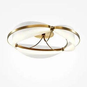 Ceiling Light Brass Finish & Structured Acrylic Diffuser – Breeze | Maytoni