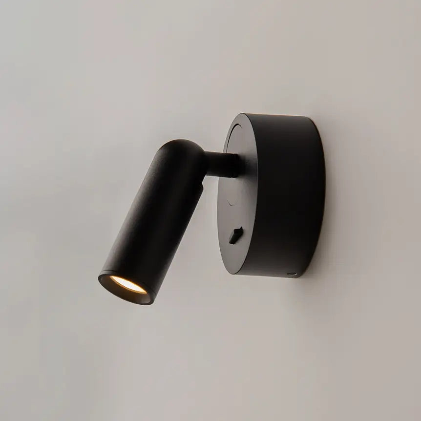 Wandleuchte – Schwarzes Metall und Aluminium, 3 W Leistung, Runde Basis, 8,5 cm Höhe - Mirax | Maytoni
