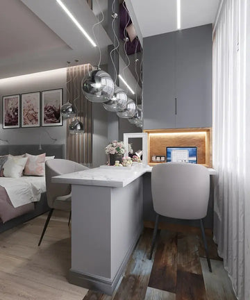 Pendant lamp with nickel metal frame and crystal accents in a luxurious design – Fermi | Maytoni