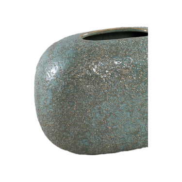 Keramiktopf - Elvery Green Oval L von PTMD - Esszett Luxury | Stilvolles Wohnen mit Charakter
