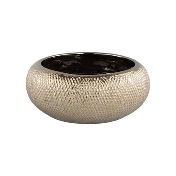 Keramiktopf - Helly Gold 29.5 x 29.5 x 12.0 cm von PTMD - Esszett Luxury | Stilvolles Wohnen mit Charakter