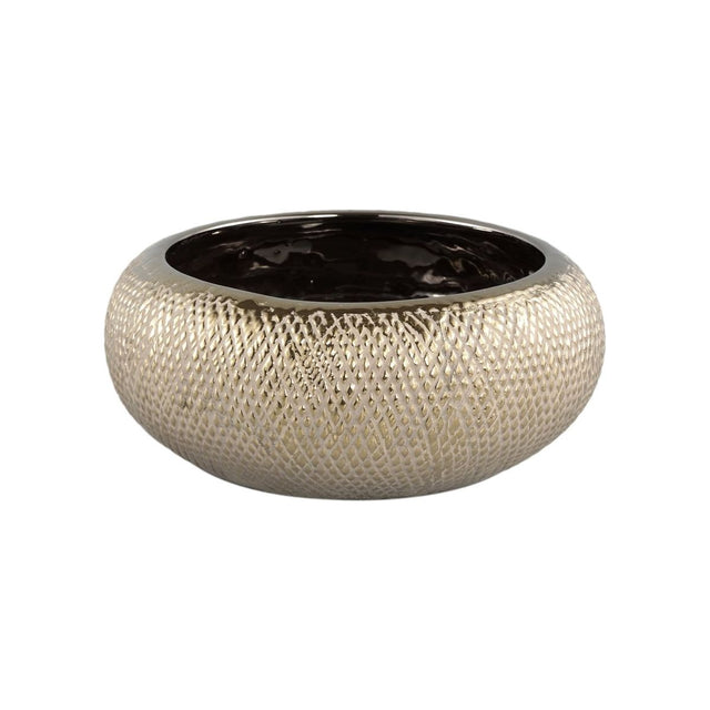 Keramiktopf - Helly Gold 29.5 x 29.5 x 12.0 cm von PTMD - Esszett Luxury | Stilvolles Wohnen mit Charakter