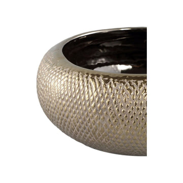 Keramiktopf - Helly Gold 29.5 x 29.5 x 12.0 cm von PTMD - Esszett Luxury | Stilvolles Wohnen mit Charakter