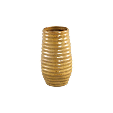 Keramiktopf - Riddy Yellow 15.0 x 15.0 x 27.0 cm von PTMD - Esszett Luxury | Stilvolles Wohnen mit Charakter