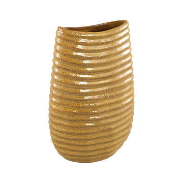 Keramiktopf - Riddy Yellow 23.5 x 11.0 x 37.0 cm von PTMD - Esszett Luxury | Stilvolles Wohnen mit Charakter
