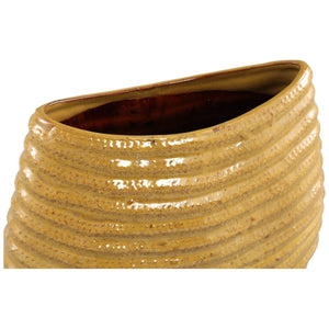 Keramiktopf - Riddy Yellow 29.0 x 12.5 x 23.5 cm von PTMD - Esszett Luxury | Stilvolles Wohnen mit Charakter