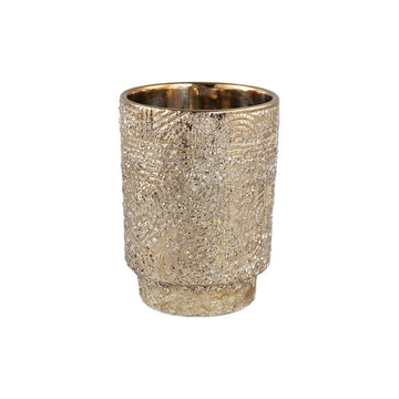 Keramiktopf - Rinah 14.0 x 14.0 x 19.0 cm Gold 1 von PTMD - Esszett Luxury | Stilvolles Wohnen mit Charakter