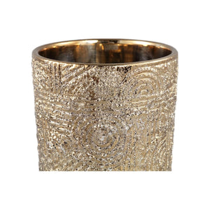 Keramiktopf - Rinah 14.0 x 14.0 x 19.0 cm Gold 1 von PTMD - Esszett Luxury | Stilvolles Wohnen mit Charakter