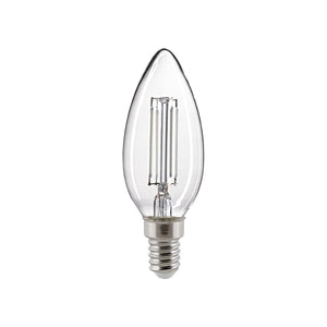 Kerze Filament Snow klar E14 2700K dim von Sigor - Esszett Luxury | Stilvolles Wohnen mit Charakter